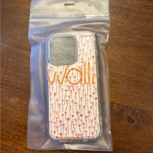 Walli Pink and White Floral iPhone 15 Pro Case